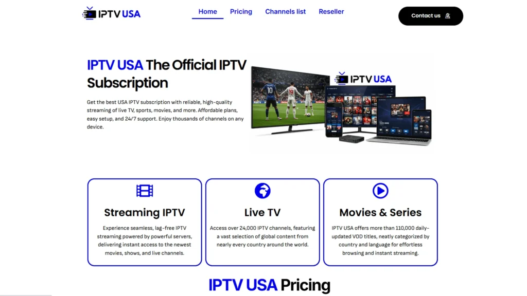 IPTV USA Official Home Page