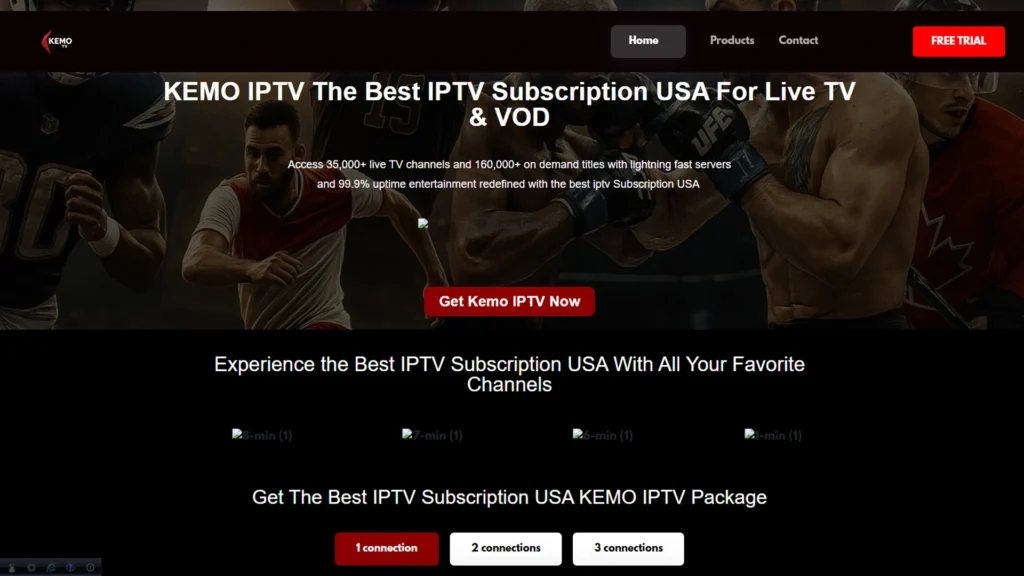 Kemo IPTV Home Page