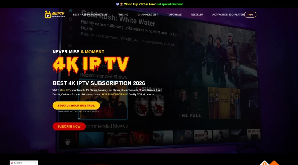 4K IPTV membership