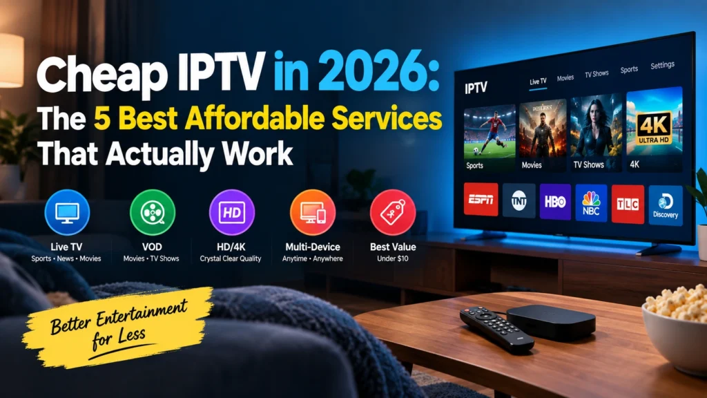 Cheap IPTV in 2026 The 5 Best Affordable Services That Actually Work